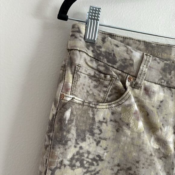 Chicos Women Sz 0.5 US 6 Floral Impression So Slimming Girlfriend Ankle Jean NWT - Picture 6 of 14